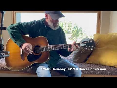 Stay Gold Guitars Rebuilt and X Brace Converted 1960s Harmony H319/H1260 VIDEO!! image 3
