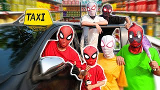 Bros SpiderMan vs Super CAR Taxi ( Comedy by Team Spiderman TV)