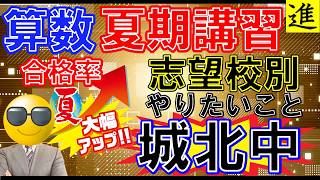 城北中学校に対する夏の志望校対策の動画サムネイル