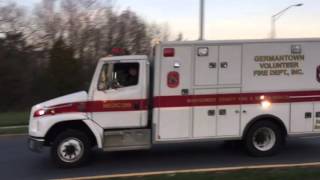 MCFRS Rescue Squad 729, Ambulance 729, Engine 729 Responding