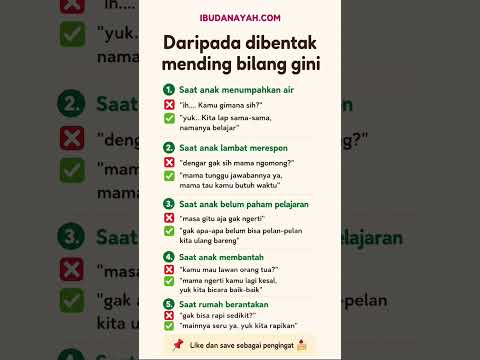 Daripada Dibentak, Mending Bilang Gini ke Anak #ibudanayah