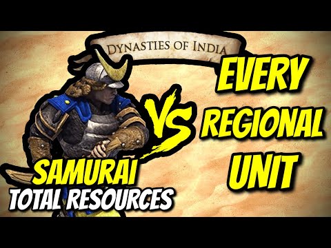 ELITE SAMURAI vs EVERY REGIONAL UNIT (Total Resources) | AoE II: DE