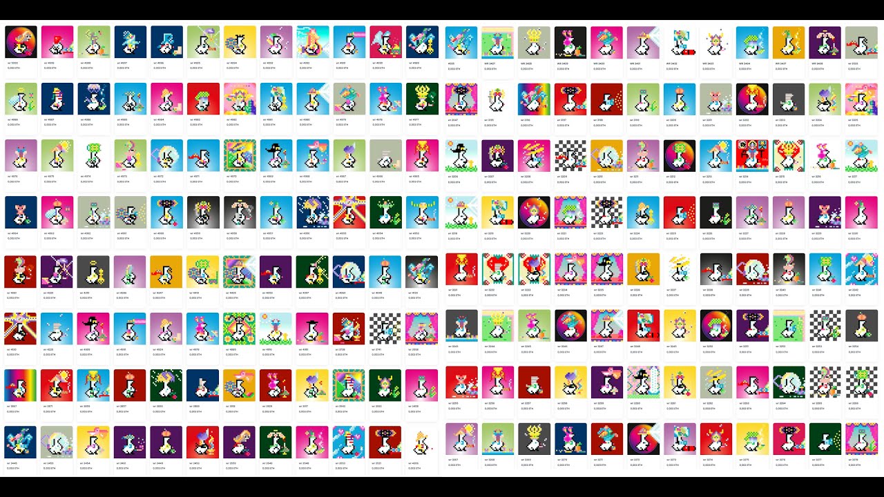 White Rabbit NFT collection on Opensea. #pixelart #nft