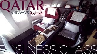 Qatar Airways BUSINESS CLASS Amsterdam To Doha|Boeing 777-300ER