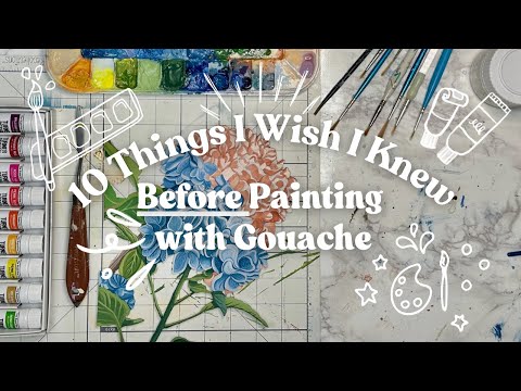 10 Things I Wish I Knew Before Using Gouache Paint 🎨 (Beginner Tips!)