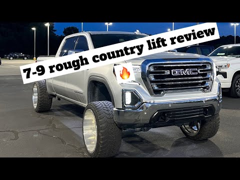 6k MILE REVIEW WITH MY 7-9 ROUGH COUNTRY LIFT (STACKED LEVELING KIT) 2019 SIERRA 🔥