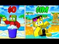 $1 vs $1,000,000 WATERPARK In Minecraft!
