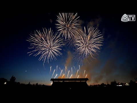 Pokaz pirotechniczny na pożegnanie stadionu przy Cichej (28.06.2025)