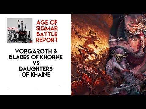 Blades of Khorne VS Daughters of Khaine - Take and Hold - Warhammer Age of Sigmar Battle Report