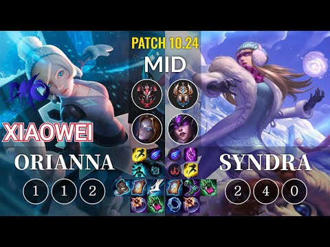 DMO Xiaowei Orianna vs Syndra Mid - KR Patch 10.24