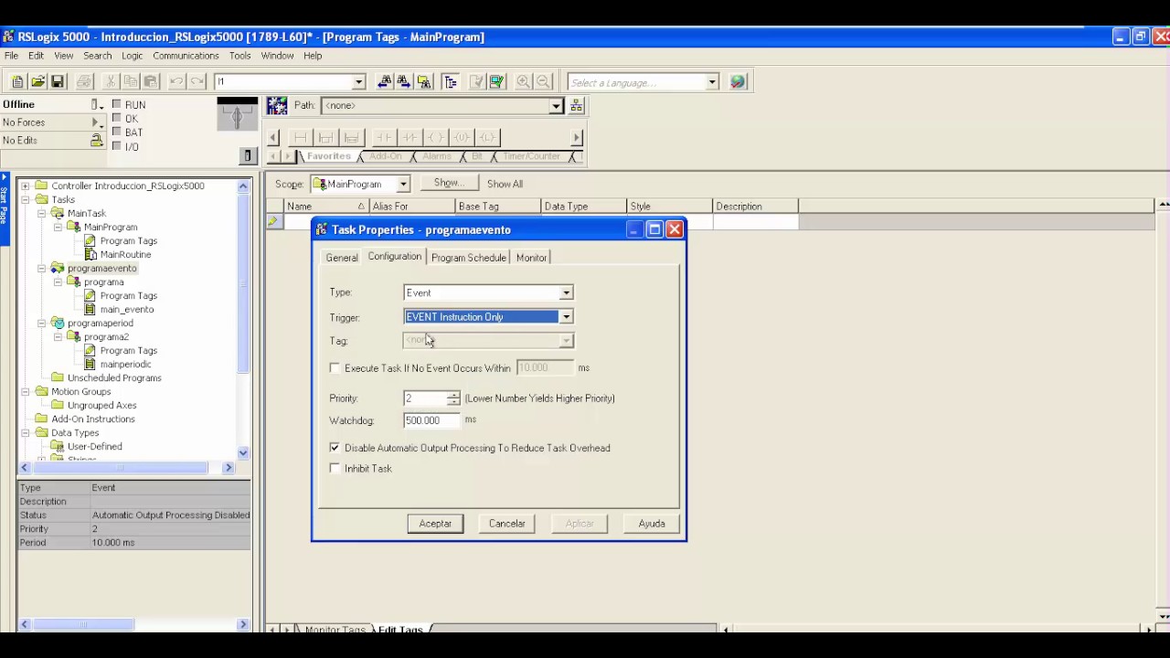 Tutorial 9 - Introducción RSLogix 5000