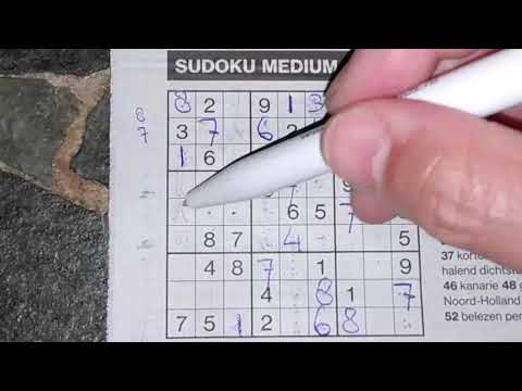 Are you ready for these Seven sudokus? (#871) A Medium Sudoku puzzle. 05-25-2020