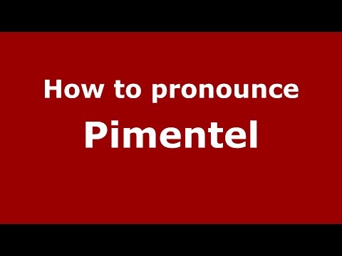 How to pronounce Pimentel (Spanish/Argentina) - PronounceNames.com