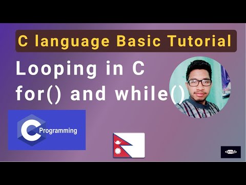C-Programming tutorial #5 - Looping | for ,while loop | Nepali coding