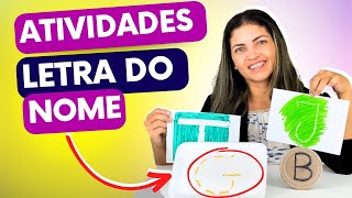 Atividades Primeira Letra Do Nome Educação Infantil