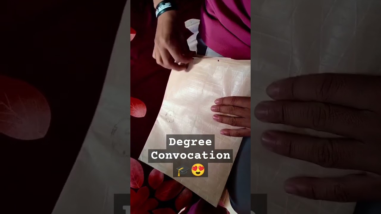 Degree Convocation Certificate 🎓😍| SPPU Degree Certificate 🤩| #convocation #degreecertificate