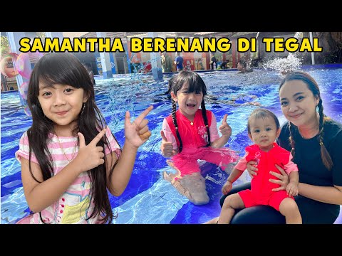 SAMANTHA BERENANG BARENG ADEK AUDREY DI GUCI TEGAL LEBARAN IDUL ADHA