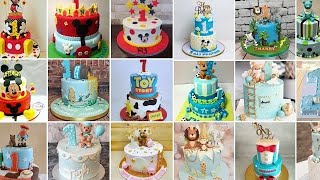 1st birthday cake for baby 👦boy #1stbirthday #1stbirthdaycake #cakedesignforbirthday #birthday