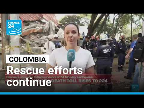 Death toll from Colombia earthquake continues to rise