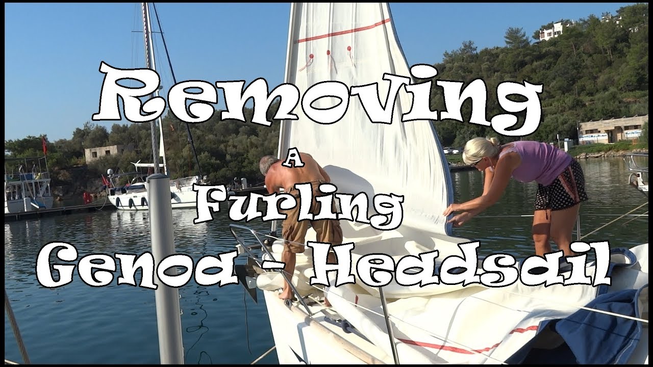 Furling Genoa removal on Jeanneau S/O 36i Sailing Kejstral Adventures Maintenance