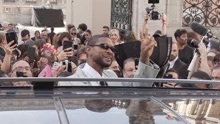 Usher at the Valentino Womenswear Spring/Summer 2024 Fashion show in Paris