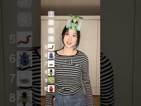 벌레 징그러운 순위 매기기