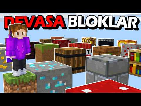 Minecraft ama DEVASA BLOKLAR VAR! | Aphernix Minecraft Bedrock