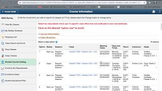 How to add classes on LACCD's Student Portal 2020
