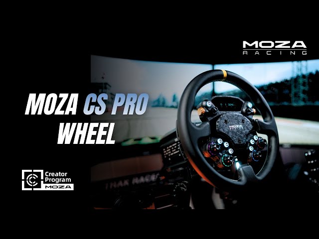Volante Moza CS PRO 325 mm Carbono Ecrã 2.99'' RGB PC Universal video
