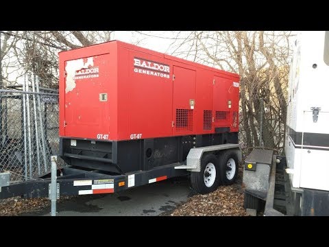 Used-Baldor Trailer Mounted Diesel Powered Generator, 200 KW - stock # 49771001