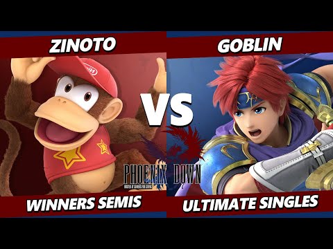 Phoenix Down Top 8 - Zinoto (Diddy Kong) Vs. Goblin (Roy) Smash Ultimate - SSBU