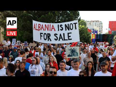 LIVE: People in Albania protest luxury development linked to Jared Kushner