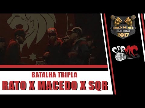 🎤Rato MC x Macedo x Sqr  | 1ª Fase | #CPBMC2017 | Seletiva SP Duelo de MCs Nacional | CPBMC🎤