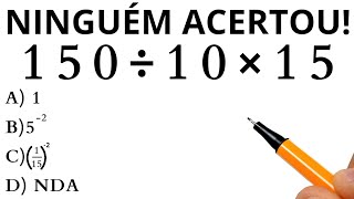 MATEMÁTICA BÁSICA - QUANTO VALE A EXPRESSÃO❓