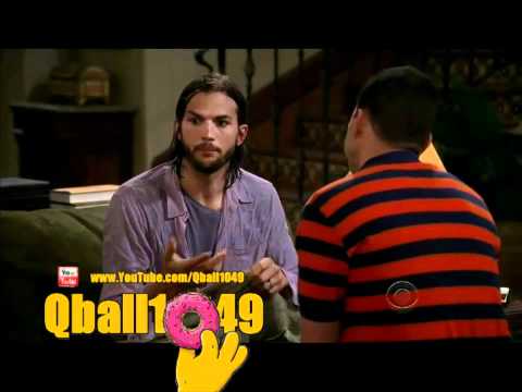 Two and a Half Men erster AUFTRITT Staffel 9 von Ashton Kutcher (CLIPFLY.net)