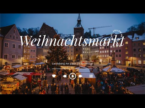 Weihnachtsmarkt in Landsberg am Lech Germany
