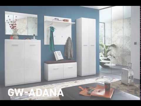 Garderobepaneel Adana II hoogglans wit - Hoogglans wit