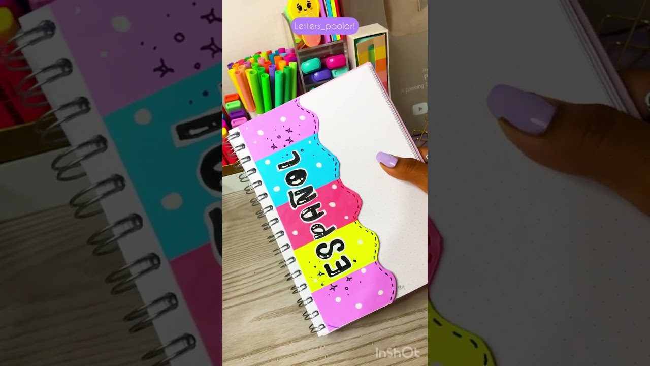 Separadores bonitos #separadores #shorts #ideas #plumones #portadas