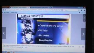 SFO CRASH FAKE NAMES A CODE? MEDIA USING RACIAL SLURS TO START RACE WAR