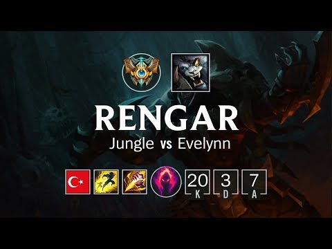 Rengar Jungle vs Evelynn - TR Challenger Patch 8.17