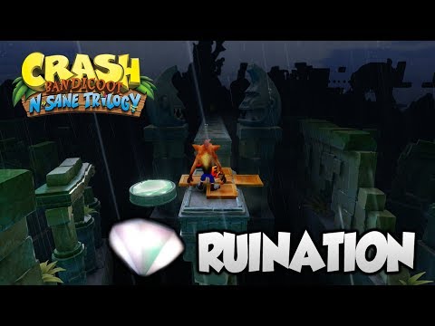 Crash Bandicoot 2 - "Ruination" 1st Gem and All Boxes (PS4 N Sane Trilogy)