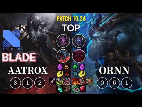 DRX Blade Aatrox vs Ornn Top - KR Patch 10.24