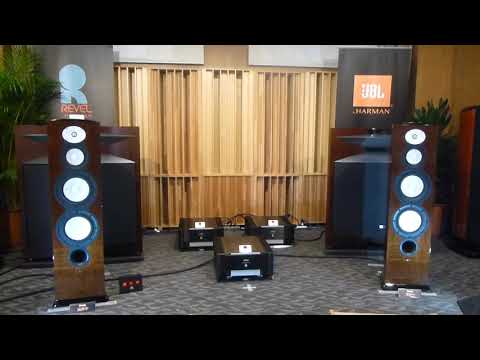 大阪ハイエンドオーディオショウ2018 ハーマンインターナショナル Mark levinson №519 ネットワークプレイヤー №585.5 プリメイン REVEL F228Be WAL スピーカー