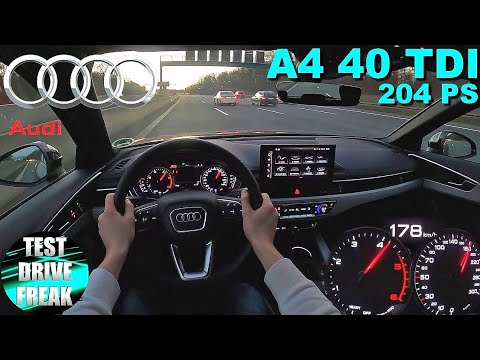 2021 Audi A4 Avant 40 TDI 204 PS TOP SPEED AUTOBAHN DRIVE POV
