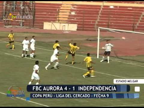 FBC Aurora 4 - 1 Independencia - Liga del Cercado / fecha 9 - Tvmundo Deportes 2014