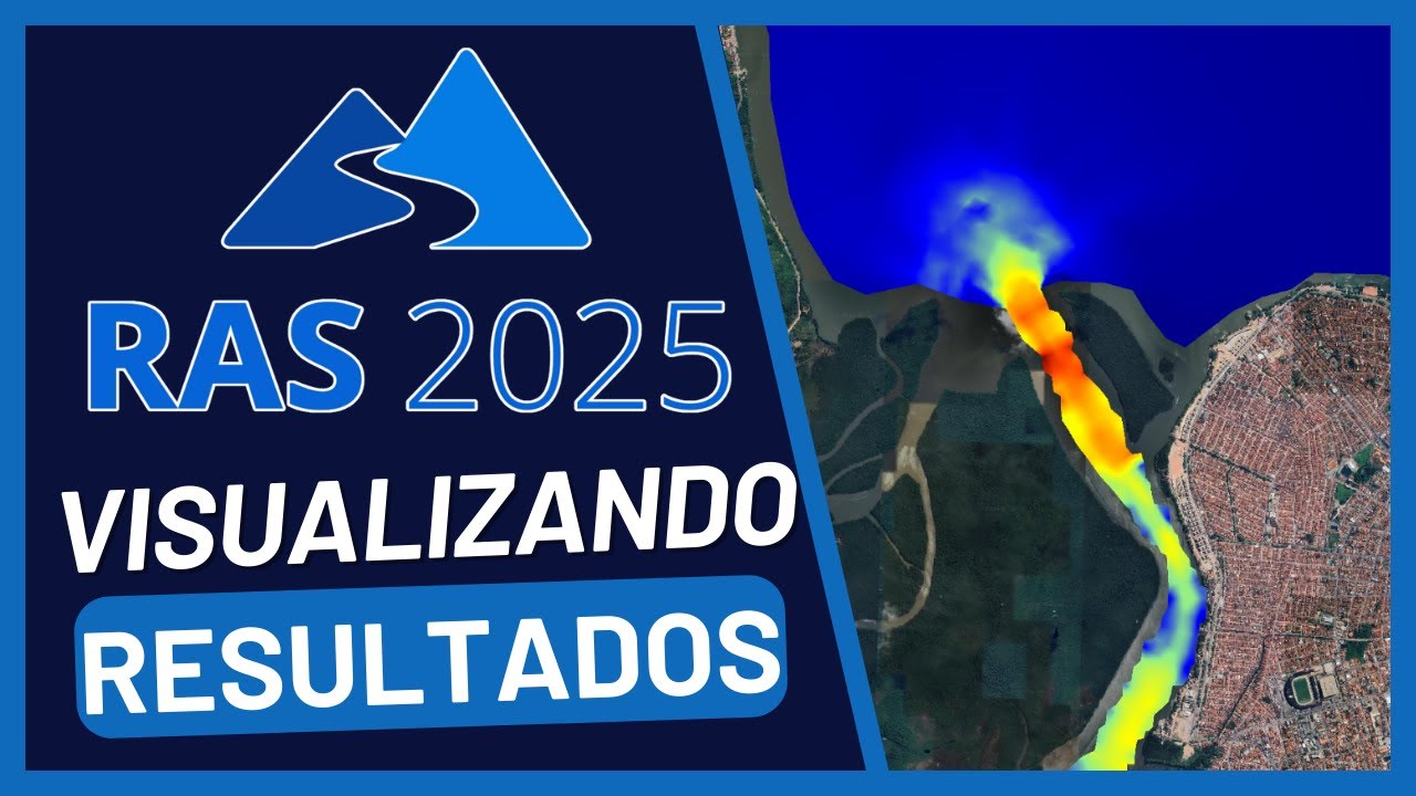 Visualizando resultados de uma simulação hidráulica no HEC-RAS 2025 Alfa