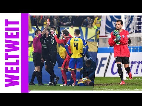 Nach Rot für Kevin Trapp – Dani Alves wird zum Ersatz-Keeper I FC Sochaux - Paris St. Germain