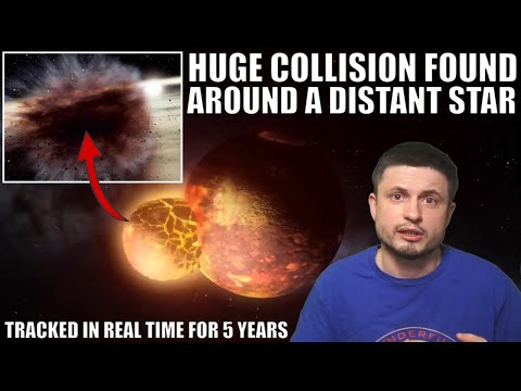 Something Collided Around a Distant Star Creating a Huge Dust Cloud