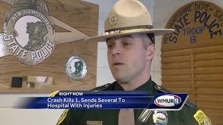Crash in Merrimack kills 1, sends several to hospital