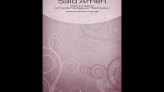 ALL THE PEOPLE SAID AMEN (SATB Choir) - arr. Marty Hamby